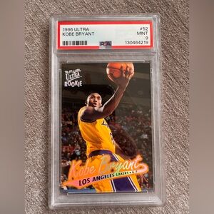 1996 Ultra Kobe Bryant #52 PSA 9 Los Angeles Lakers